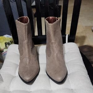 Taupe Ankle Boots CRICIARANCIO MADE ITALY NEW SIZE 40 WOMEN